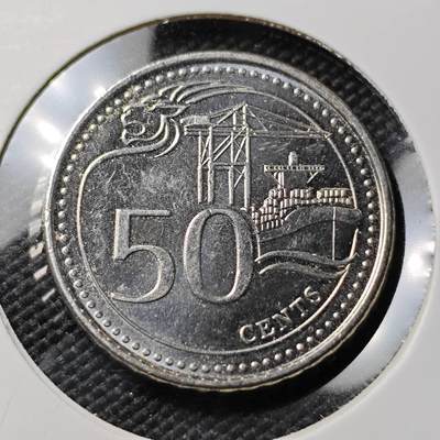 KK钱币收藏小铺 第382期  2月预留时间 周末发货 -  2019新加坡50分 