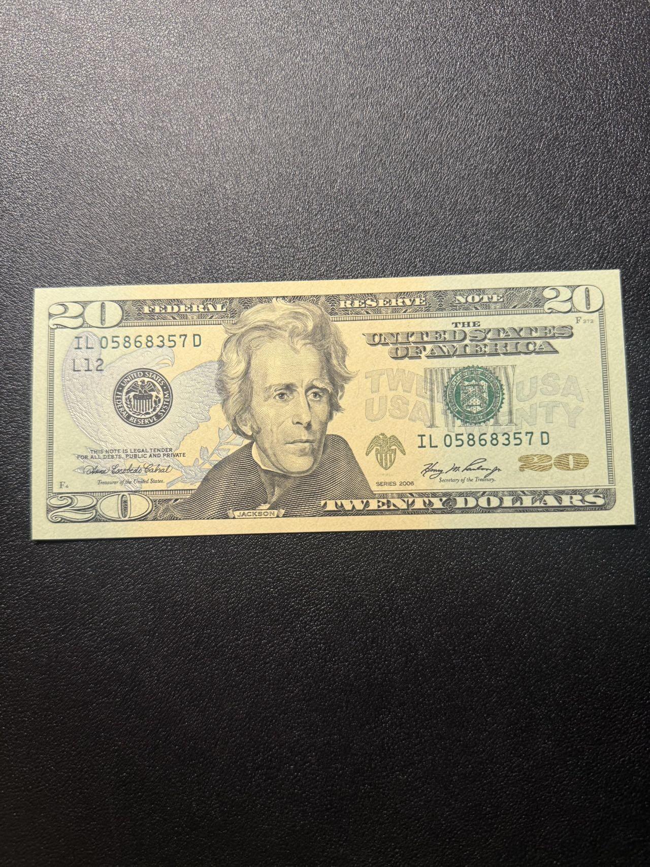 第14期 库存低价起拍 美国2006年 20 全新unc