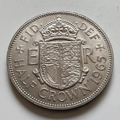 🌹外币初藏🌹🐯2025年第143场  每周二四六晚8️⃣点 接代拍 - 英国1965年半克郎  原光品相