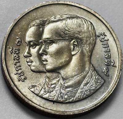 文馨钱币收藏第 286 场，圣诞节专场【 长期接收代拍品低至 0 佣金】 - 原光品相泰国2铢厚币，泰国国会60周年纪念币