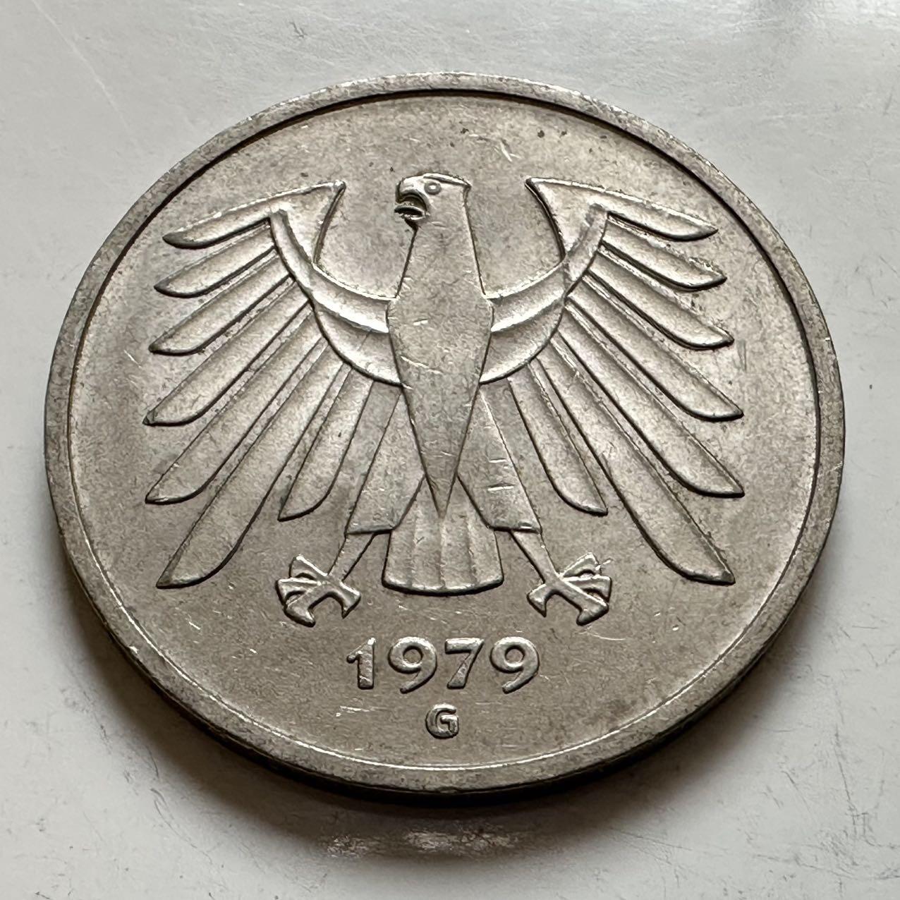 🌹外币初藏🌹🐯2025年第143场  每周二四六晚8️⃣点 接代拍 德国1979年G版5马克