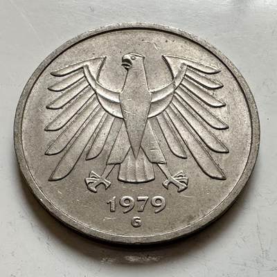 🌹外币初藏🌹🐯2025年第143场  每周二四六晚8️⃣点 接代拍 - 德国1979年G版5马克