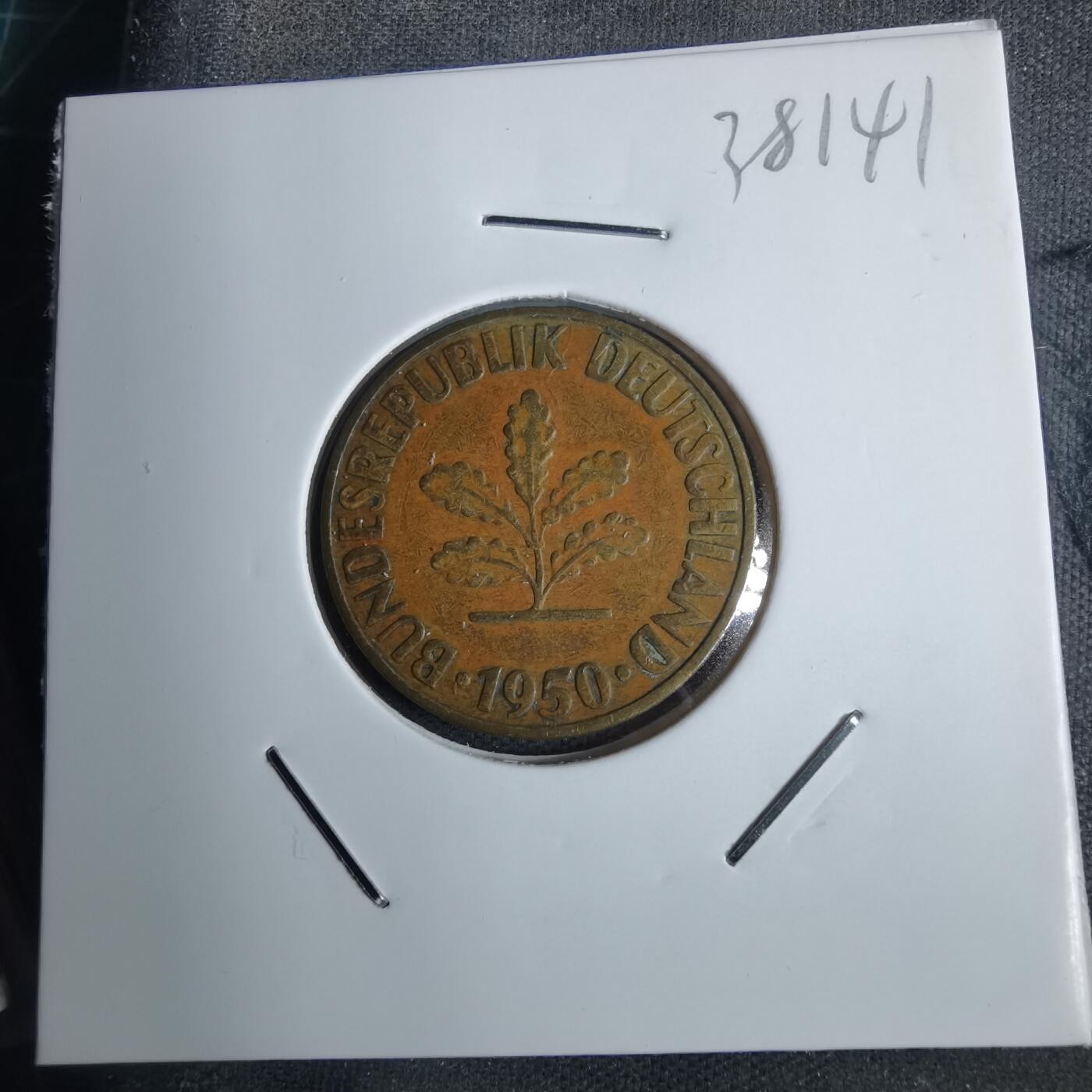 沼泽如烟--第938场 德国1950年10芬尼