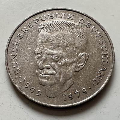 🌹外币初藏🌹🐯2025年第143场  每周二四六晚8️⃣点 接代拍 - 德国1982年J版 2马克 舒马赫