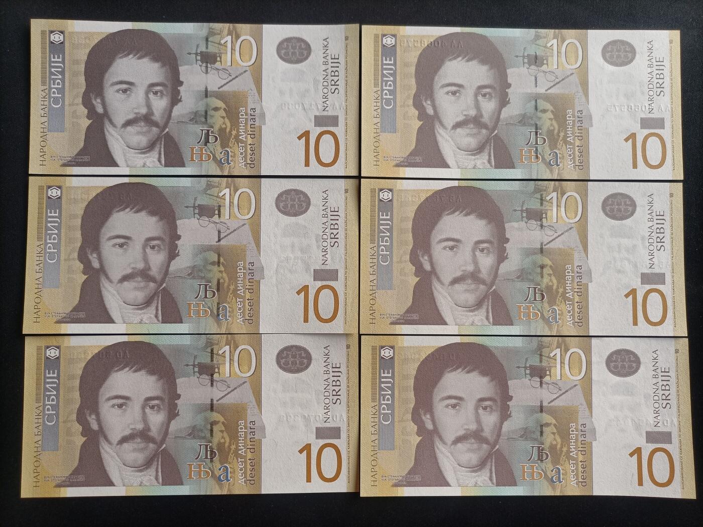 【游宝包邮场】蛇年第100期 五福临门+六六大顺 塞尔维亚🇷🇸 UNC/UNC-