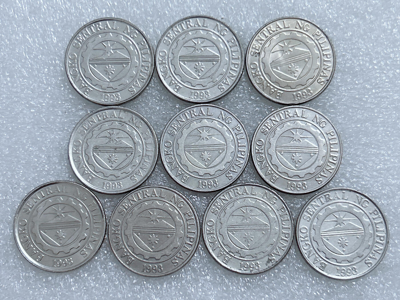 第一海外回流一元起拍收藏 散集专场  第278期 菲律宾1比索硬币 10枚