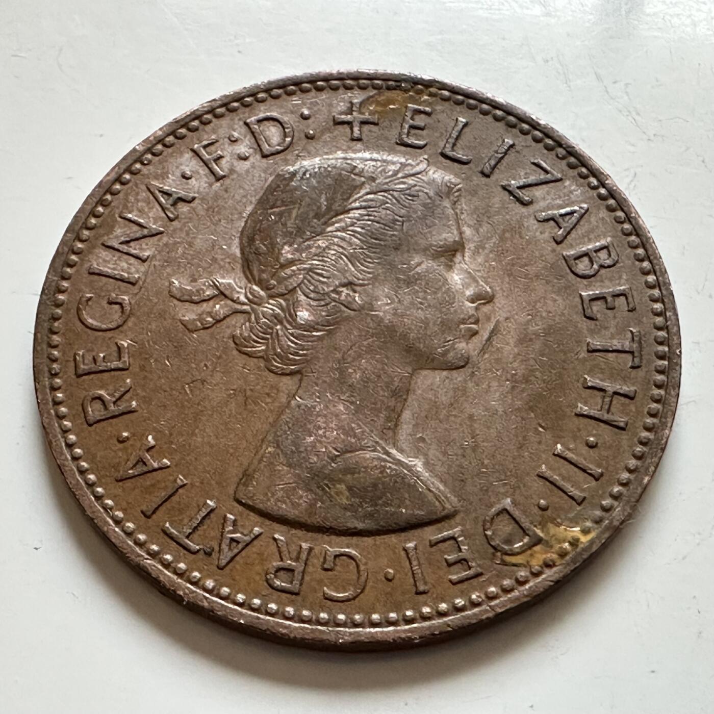 🌹外币初藏🌹🐯2025年第143场  每周二四六晚8️⃣点 接代拍 英国1962年 一便士