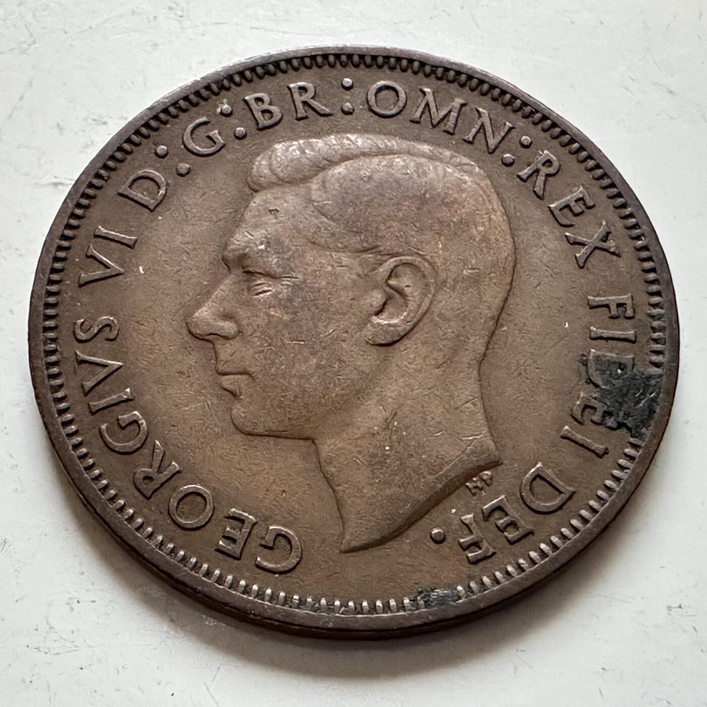 🌹外币初藏🌹🐯2025年第143场  每周二四六晚8️⃣点 接代拍 英国1951年 半便士