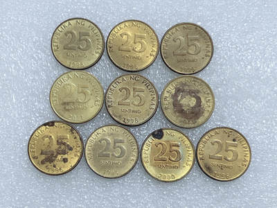 第一海外回流一元起拍收藏 散集专场  第278期 - 菲律宾25分硬币 10枚