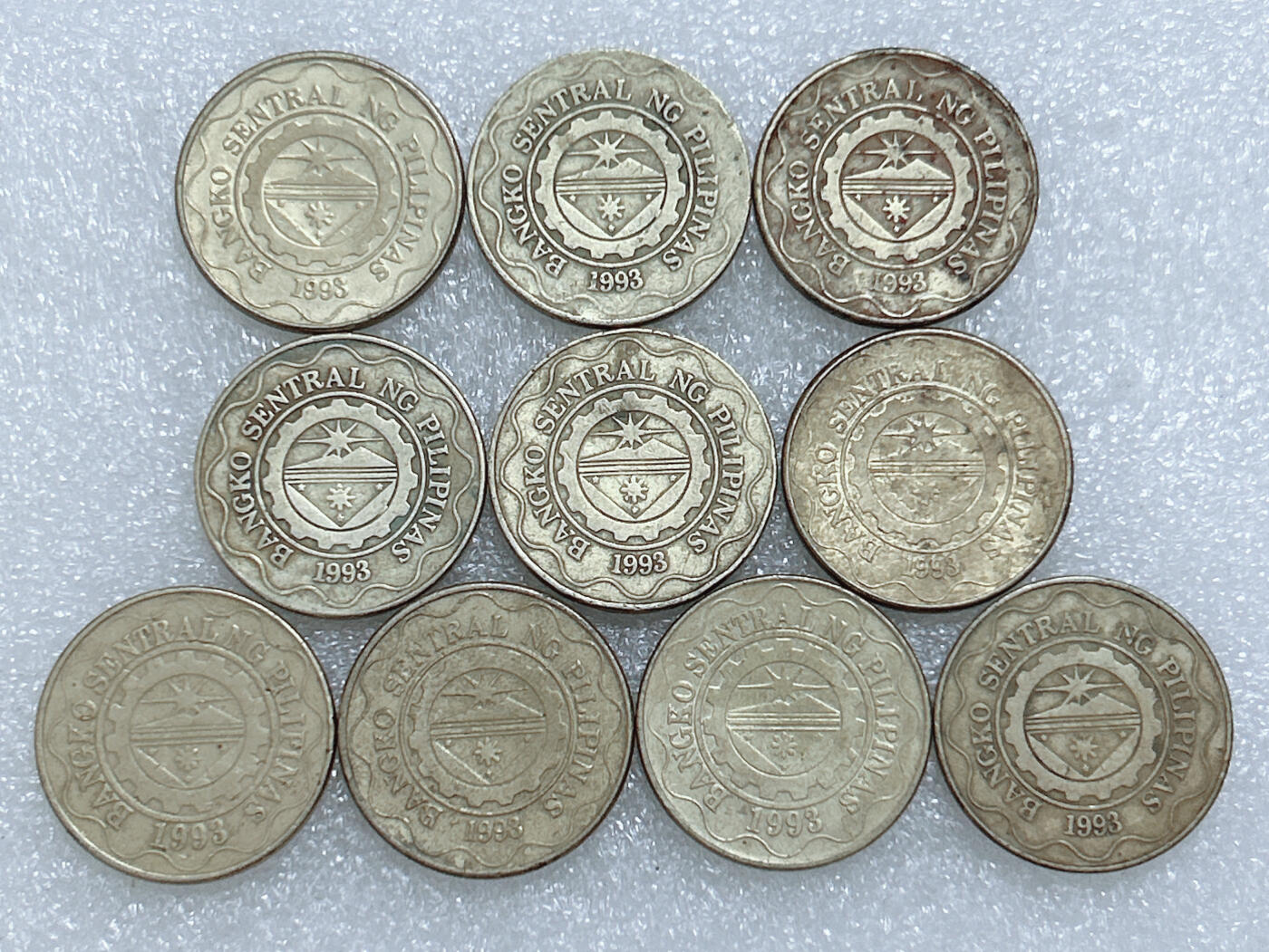 第一海外回流一元起拍收藏 散集专场  第278期 菲律宾5比索硬币 10枚