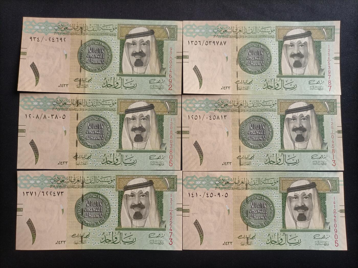 【游宝包邮场】蛇年第100期 五福临门+六六大顺 沙特阿拉伯🇸🇦 UNC/UNC-