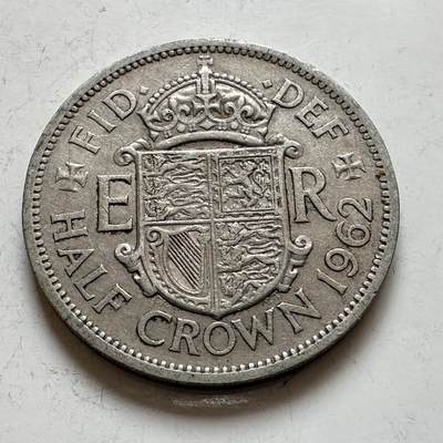 🌹外币初藏🌹🐯2025年第143场  每周二四六晚8️⃣点 接代拍 - 英国1962年半克郎 