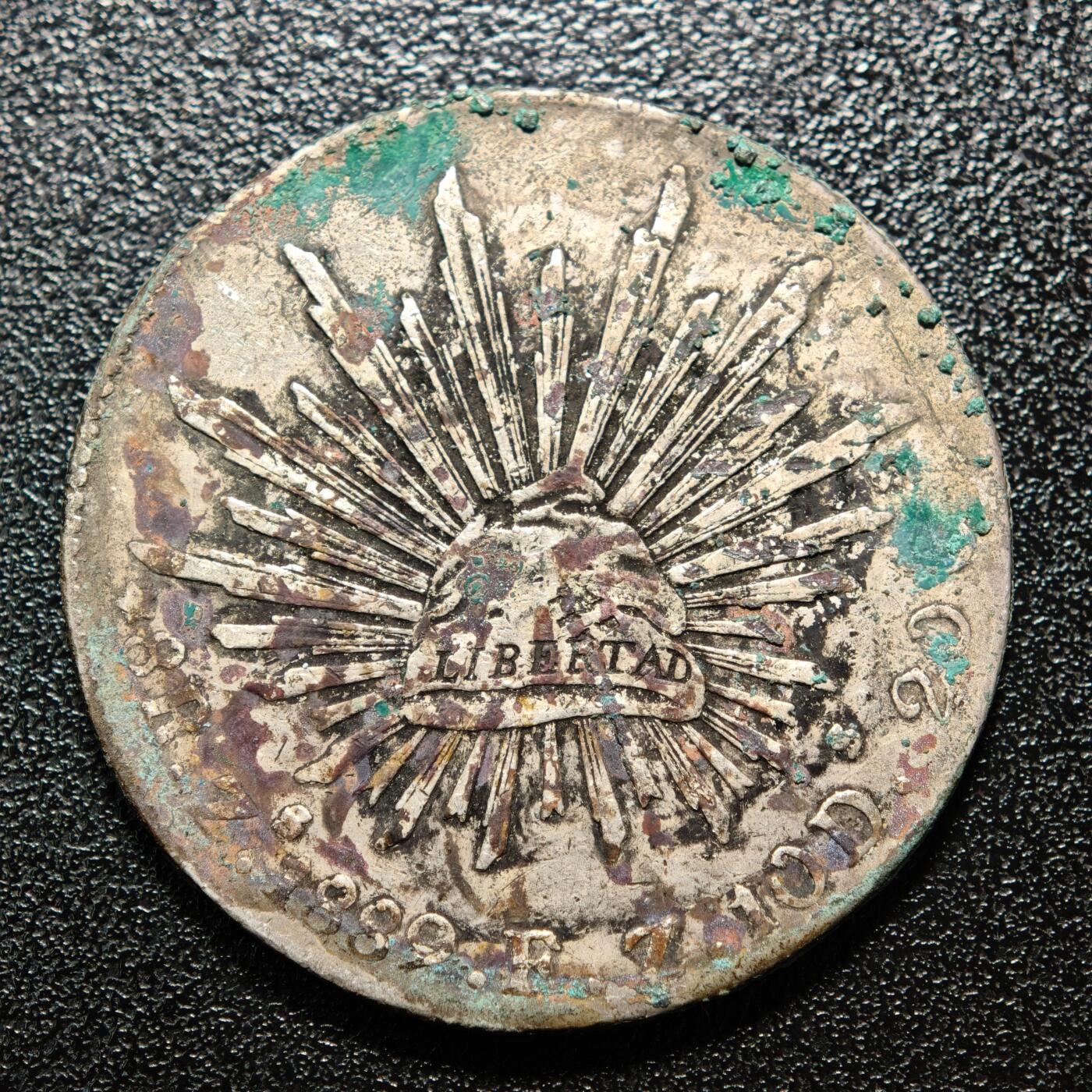 【德藏】世界币章拍卖第158期（拍品征集中~欢迎藏友联系） 1889年 墨西哥鹰洋8R银币 原始老状态 直径约：38.5mm；重约：26.9g