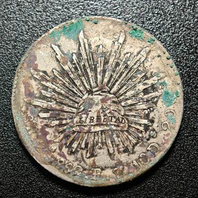 【德藏】世界币章拍卖第158期（拍品征集中~欢迎藏友联系） - 1889年 墨西哥鹰洋8R银币 原始老状态 直径约：38.5mm；重约：26.9g