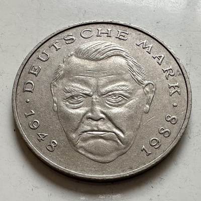 🌹外币初藏🌹🐯2025年第143场  每周二四六晚8️⃣点 接代拍 - 德国1993年J版 2马克 艾哈德