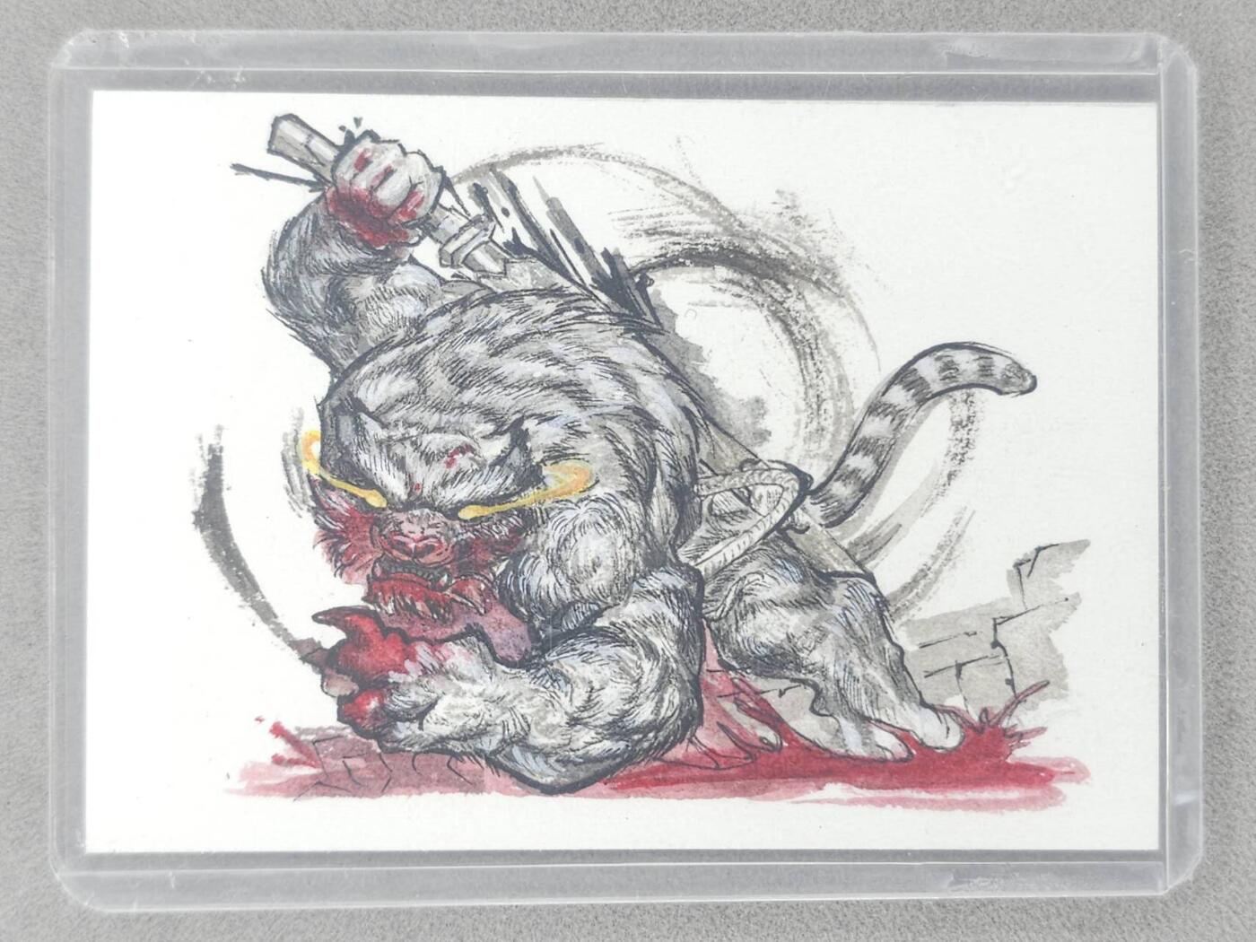 龙虎卡牌-六八场（无佣金，周六结拍，欢迎送拍） 【手绘卡】嗜血虎