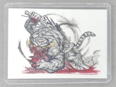 龙虎卡牌-六八场（无佣金，周五结拍，欢迎送拍） - 【手绘卡】嗜血虎