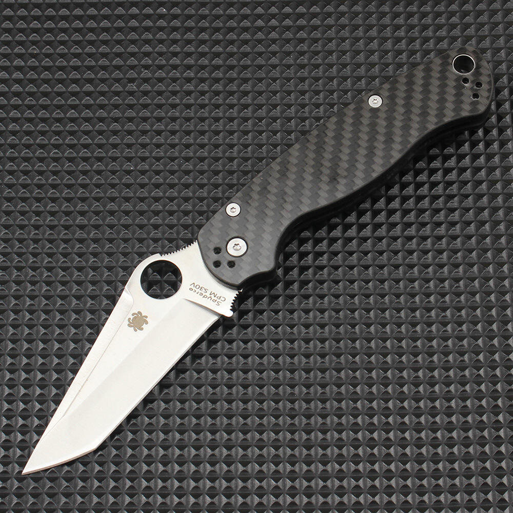 蜘蛛C81折叠刀碳纤手柄折刀