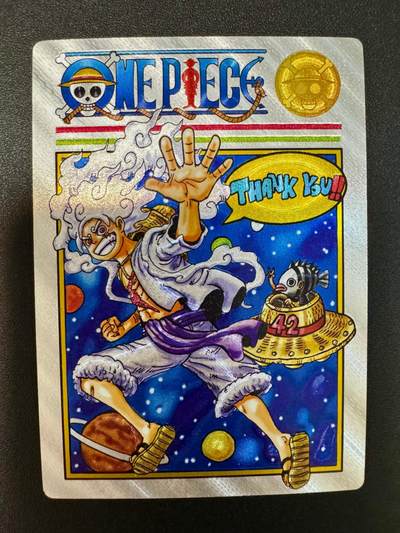 NO.18 好又多金牌大场，新店点关注不迷路！每周一站式配齐，方便凑单！（周6晚8点截拍，卖家送拍0抽成！） - 奇点卡牌 海贼王漫画扉页封面 路飞 粗闪一张