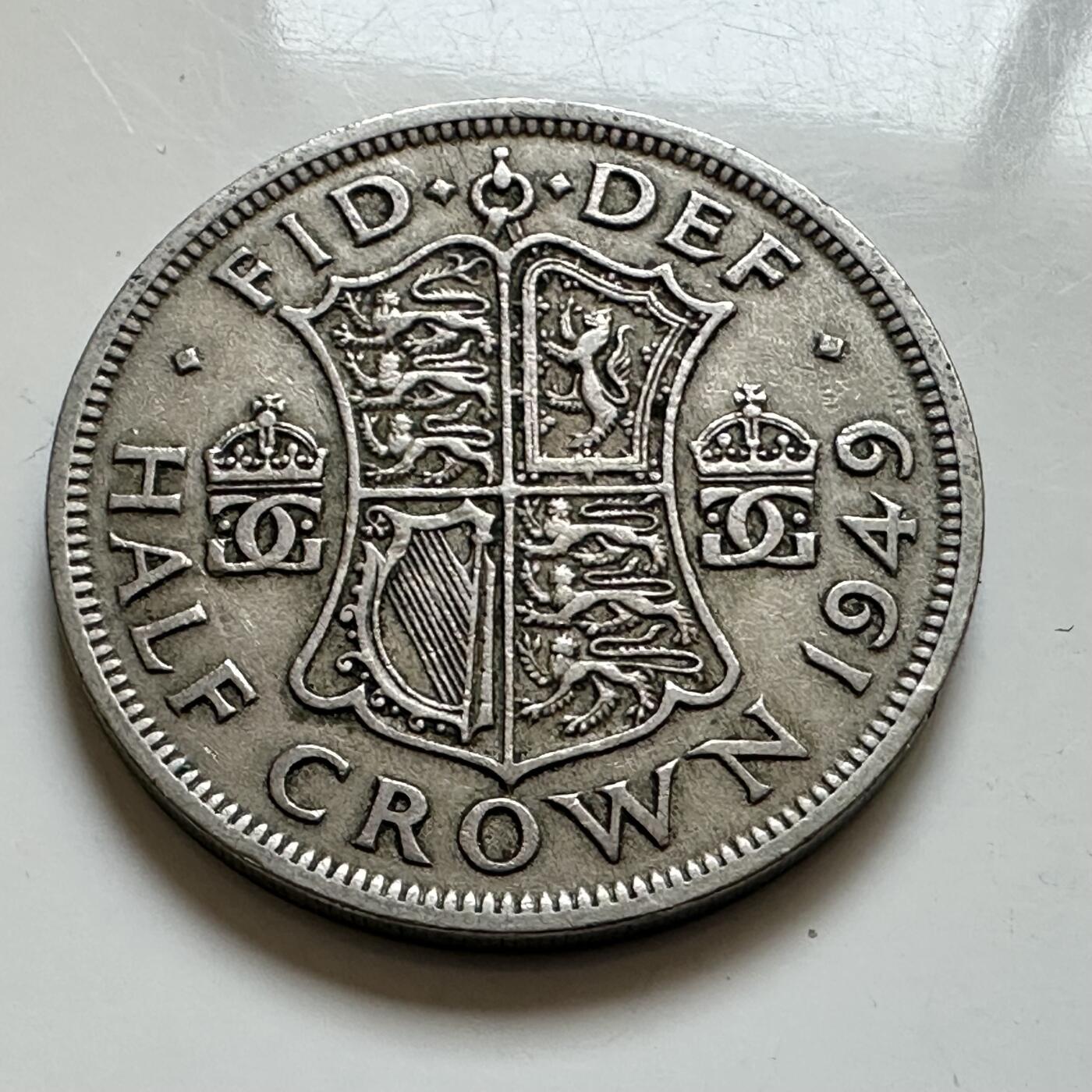 🌹外币初藏🌹🐯2025年第143场  每周二四六晚8️⃣点 接代拍 英国1949年半克郎 