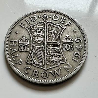 🌹外币初藏🌹🐯2025年第143场  每周二四六晚8️⃣点 接代拍 - 英国1949年半克郎 