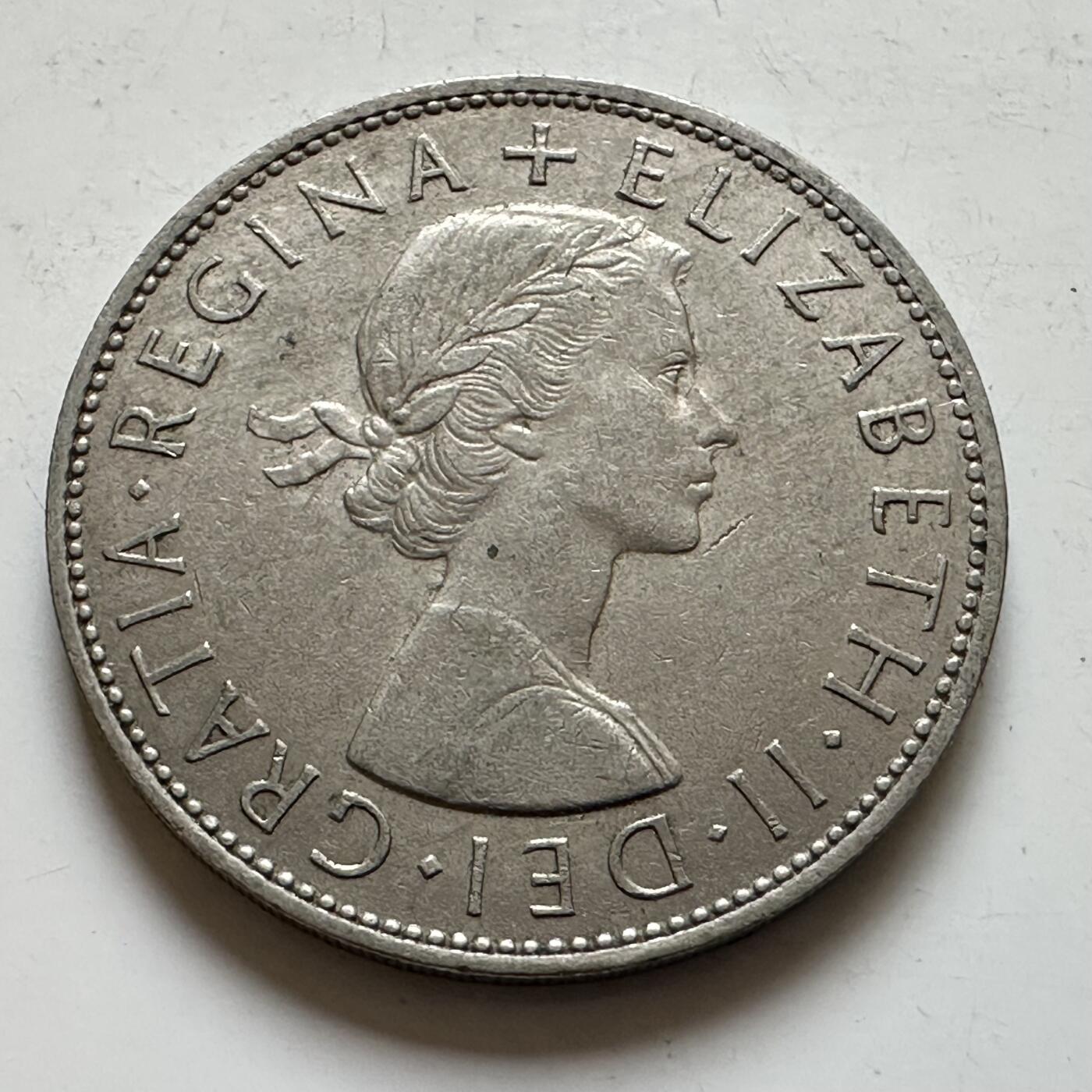 🌹外币初藏🌹🐯2025年第143场  每周二四六晚8️⃣点 接代拍 英国1966年半克郎 