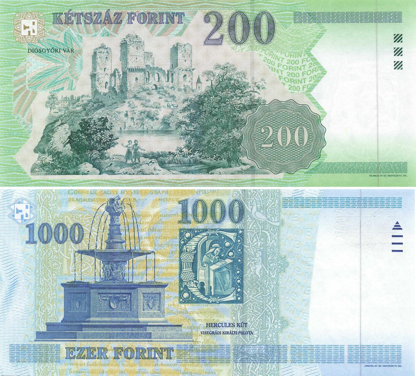 小福收藏拍卖第197期 裸钞场 本期有多张豹子号靓号 百慕大03年50元纪念钞百位号 马来亚和英属婆罗洲开国第一张纸币大冠女王 马来亚 41年1元英王乔六 法属太平洋10000法郎 捷克1000克朗纪念钞千位号  卢森堡 1000法郎  萨尔瓦多样钞 匈牙利 法罗群岛 危地马拉等多国精美纸币 匈牙利 2007年 200+2004年 1000福林 1组2张 unc