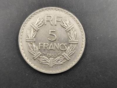 12月16日徽章钱币专场 - 1935年法国5法郎