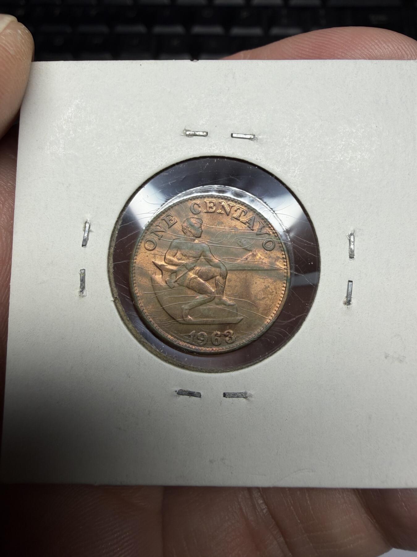 2025年集古藏今外币拍卖第十一期-第2场—（总第292拍），可以寄存60天，满160元包邮。 1963年菲律宾一分