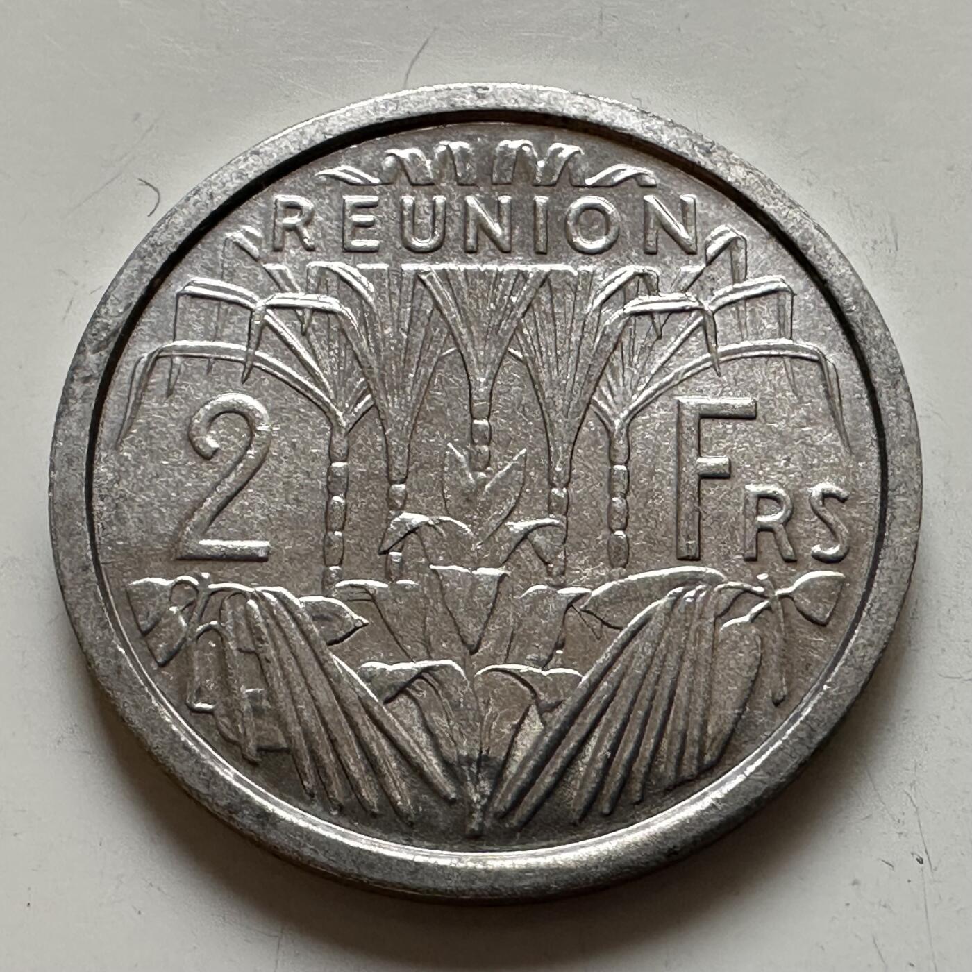 🌹外币初藏🌹🐯2025年第143场  每周二四六晚8️⃣点 接代拍 法属留尼旺1948年2法郎