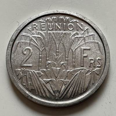 🌹外币初藏🌹🐯2025年第143场  每周二四六晚8️⃣点 接代拍 - 法属留尼旺1948年2法郎