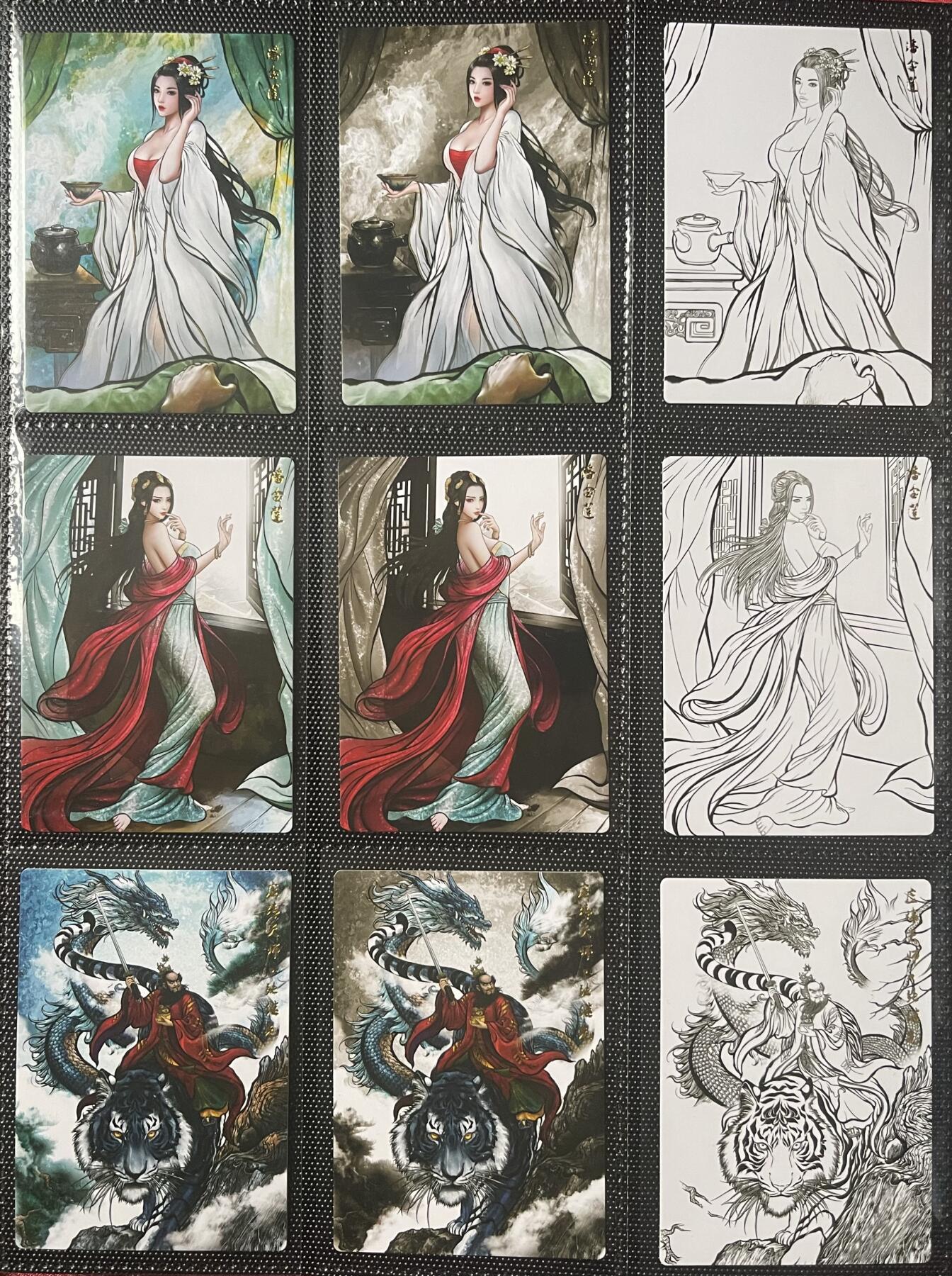 NO.18 好又多金牌大场，新店点关注不迷路！每周一站式配齐，方便凑单！（周6晚8点截拍，卖家送拍0抽成！） 【大全套】卡德曼 张建东水浒 精雕普卡+水墨异色普卡+线稿普卡 3工艺 108+6特卡+三国五虎 357张 卡册发货