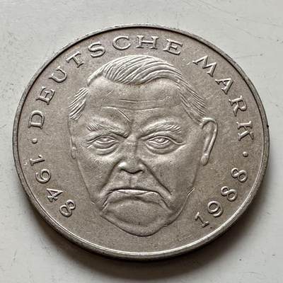 🌹外币初藏🌹🐯2025年第143场  每周二四六晚8️⃣点 接代拍 - 德国1994年F版 2马克 艾哈德