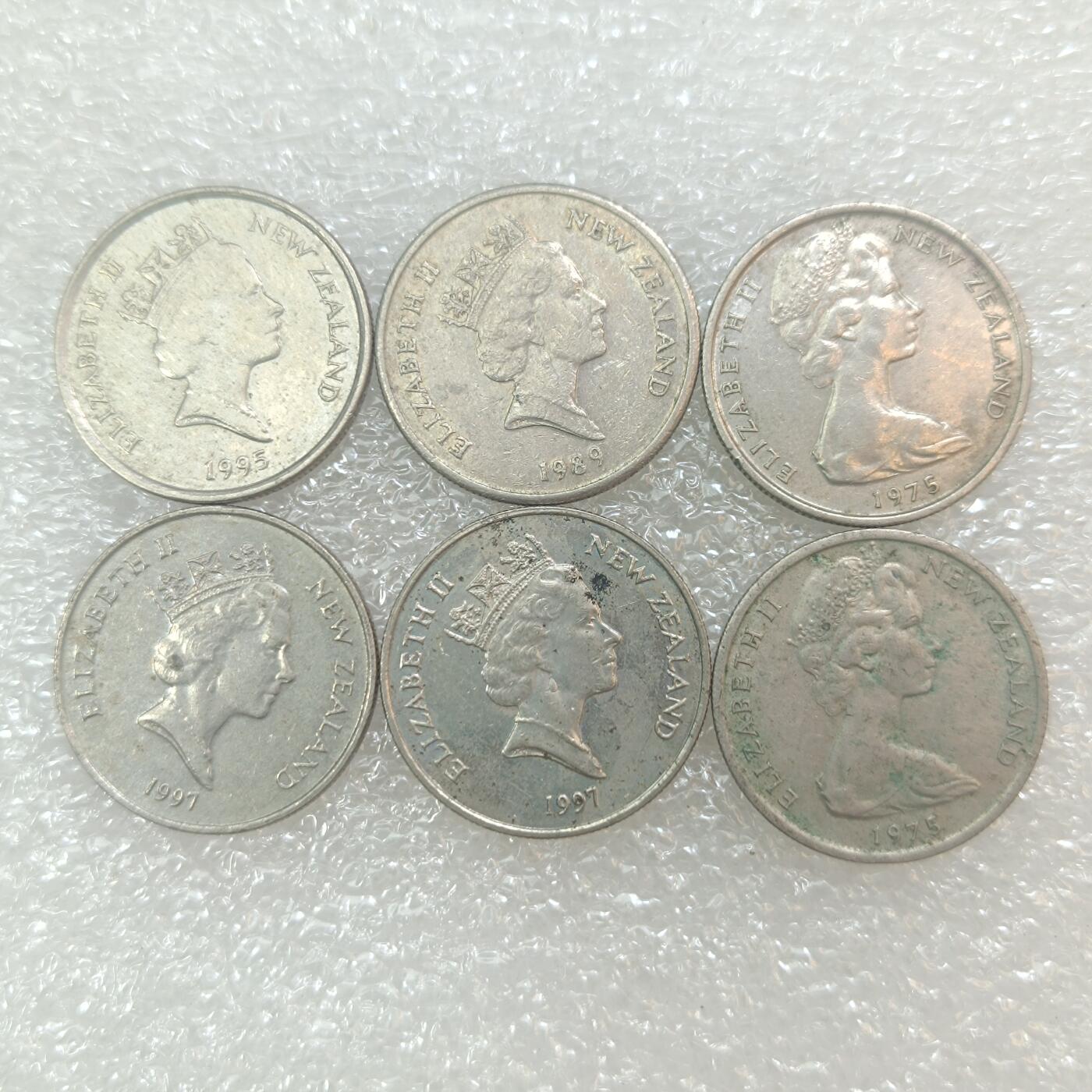 君烨收藏 0元起拍 散币场 每天一场 可留存 第29场 周日发货 21新西兰5分6个