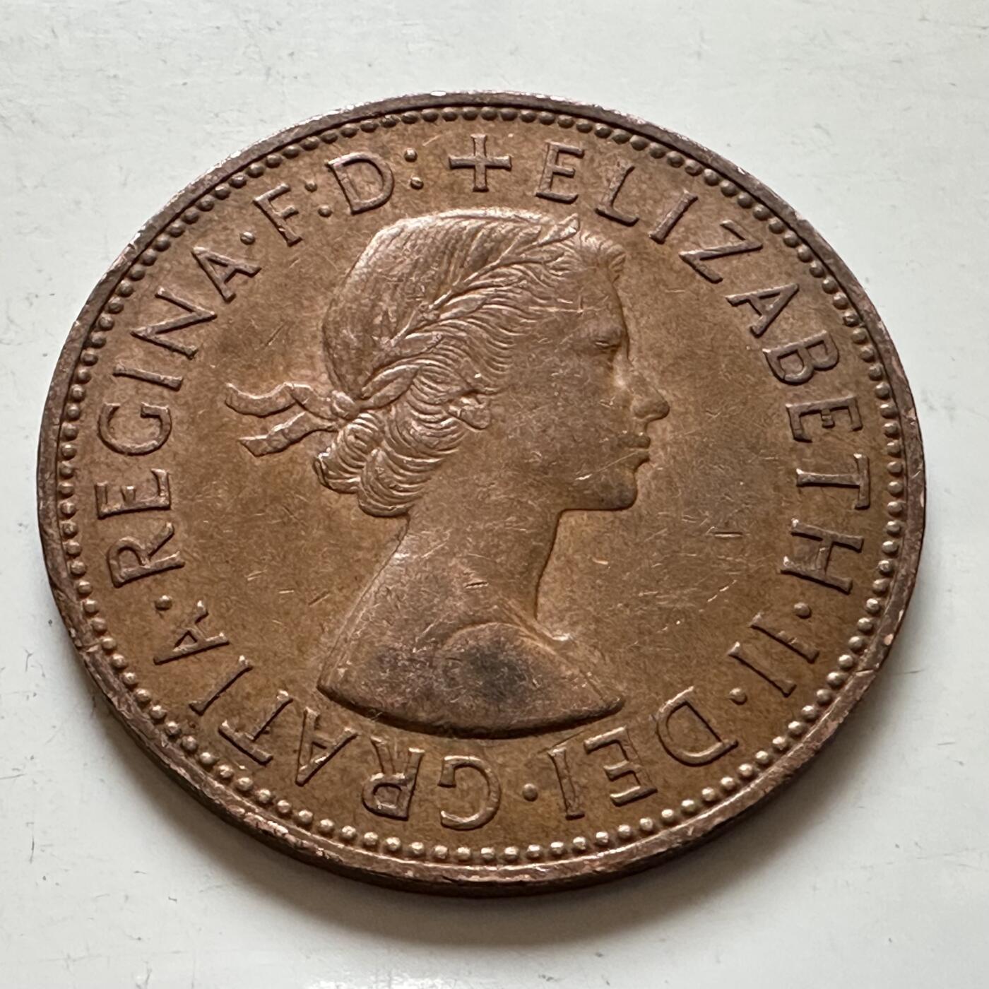 🌹外币初藏🌹🐯2025年第143场  每周二四六晚8️⃣点 接代拍 英国1966年 一便士