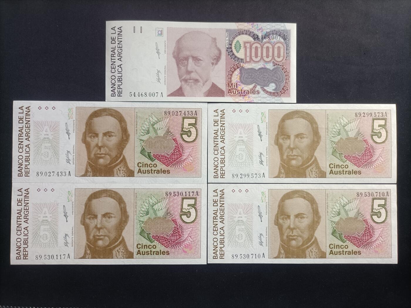 【游宝包邮场】蛇年第100期 五福临门+六六大顺 阿根廷🇦🇷 UNC/UNC-