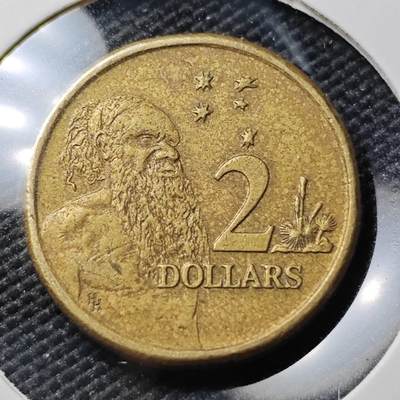 KK钱币收藏小铺 第382期  2月预留时间 周末发货 - 1988澳大利亚土著人2元 