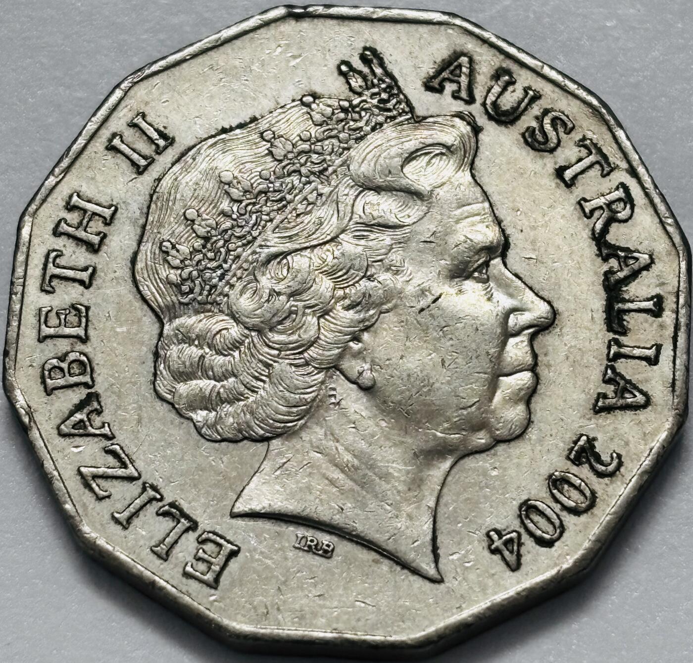 文馨钱币收藏第 286 场，圣诞节专场【 长期接收代拍品低至 0 佣金】 2004 年澳大利亚 50 分