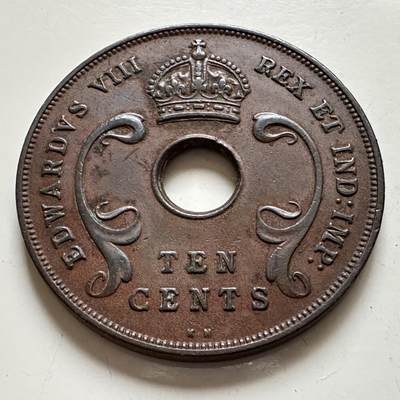 🌹外币初藏🌹🐯2025年第143场  每周二四六晚8️⃣点 接代拍 - 英属东非1936年爱八10分KN版