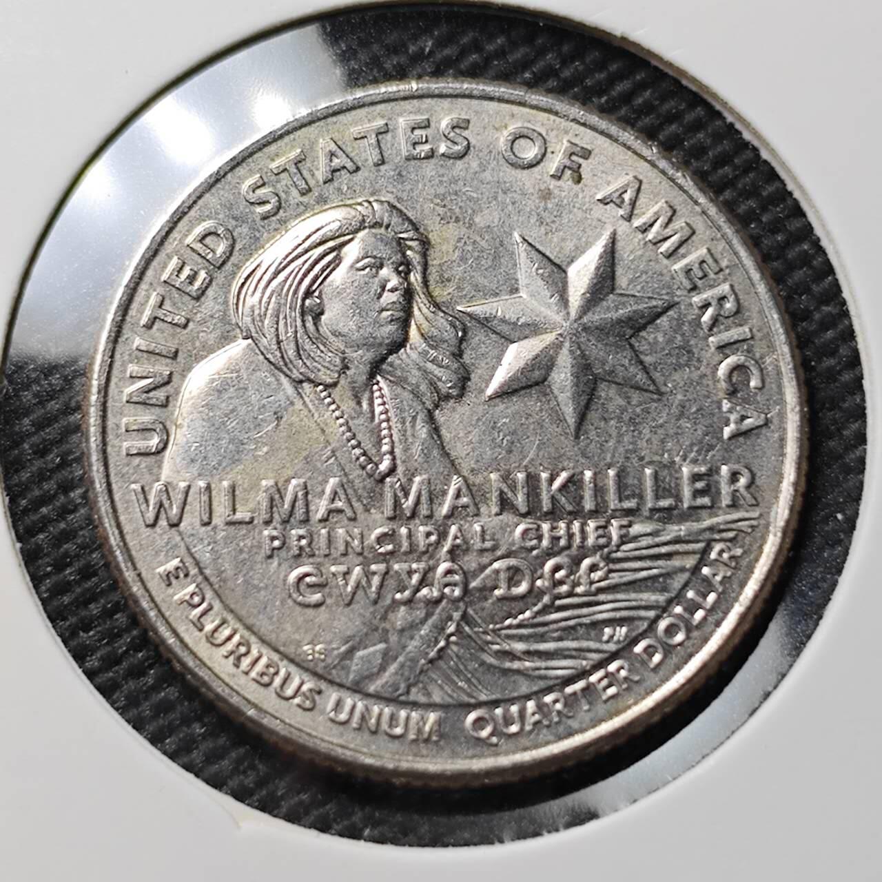 KK钱币收藏小铺 第382期  2月预留时间 周末发货 2022美国25分纪念币 