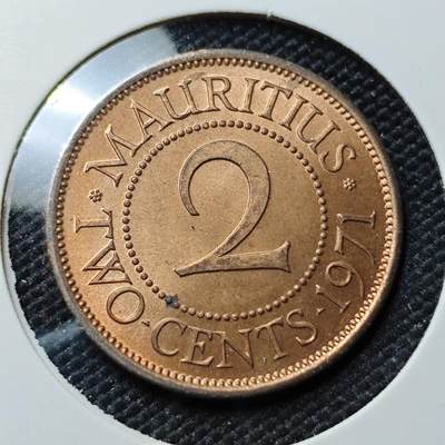 KK钱币收藏小铺 第382期  2月预留时间 周末发货 -  英属毛里求斯2分铜币 好品