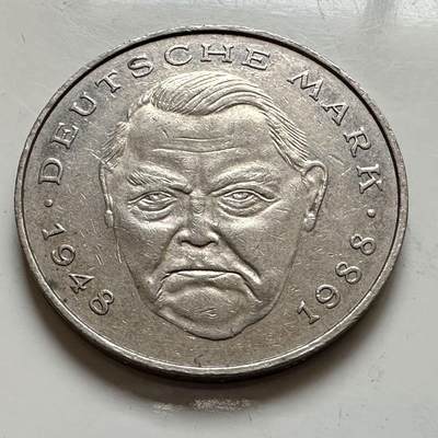 🌹外币初藏🌹🐯2025年第143场  每周二四六晚8️⃣点 接代拍 - 德国1990年J版 2马克  艾哈德