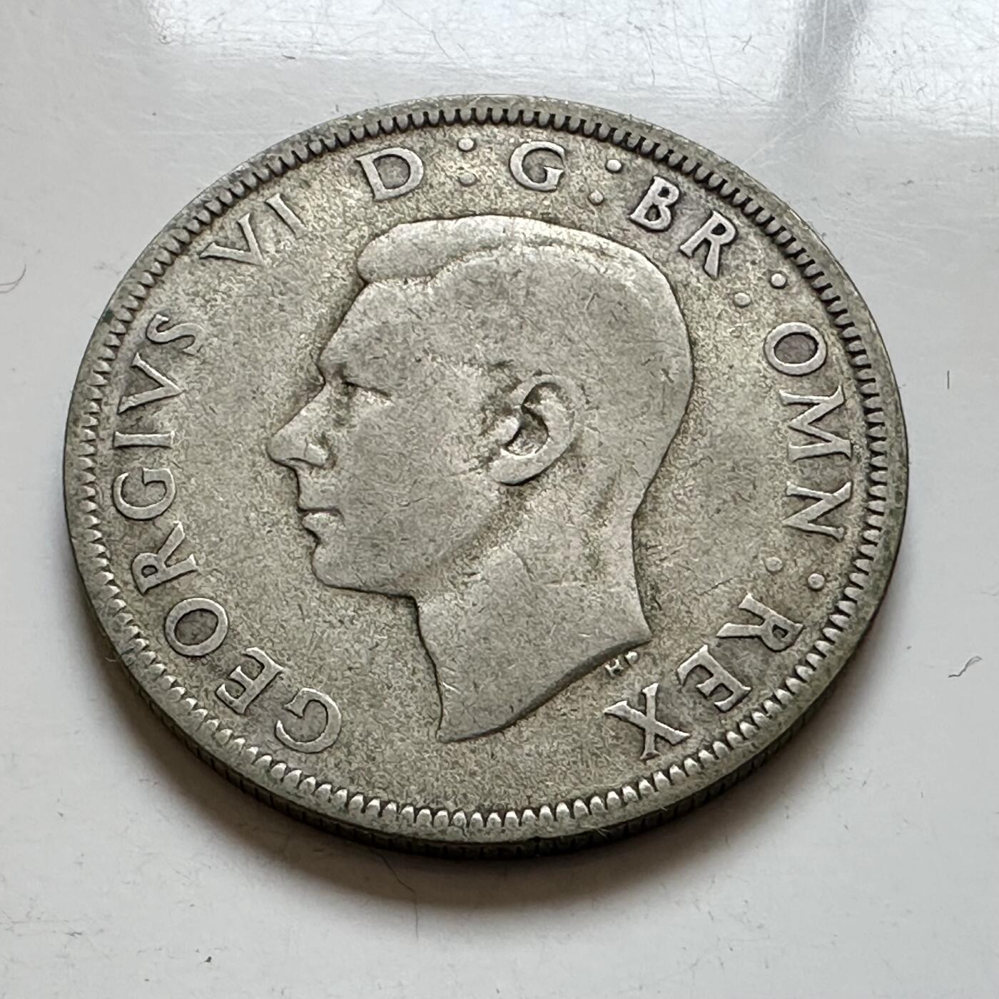 🌹外币初藏🌹🐯2025年第143场  每周二四六晚8️⃣点 接代拍 英国1941年半克郎银币 14.1克50%银