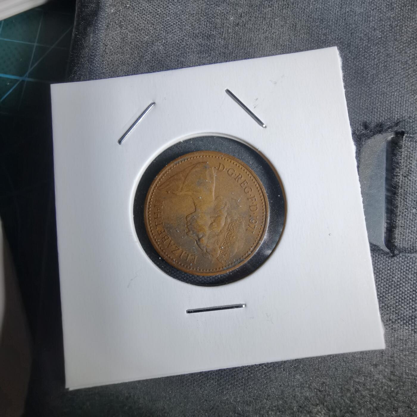 沼泽如烟--第938场 英国1971年1便士