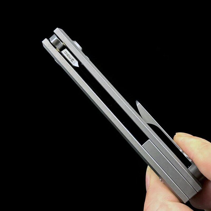 钛合金折叠刀 收藏经典查韦斯户外折刀