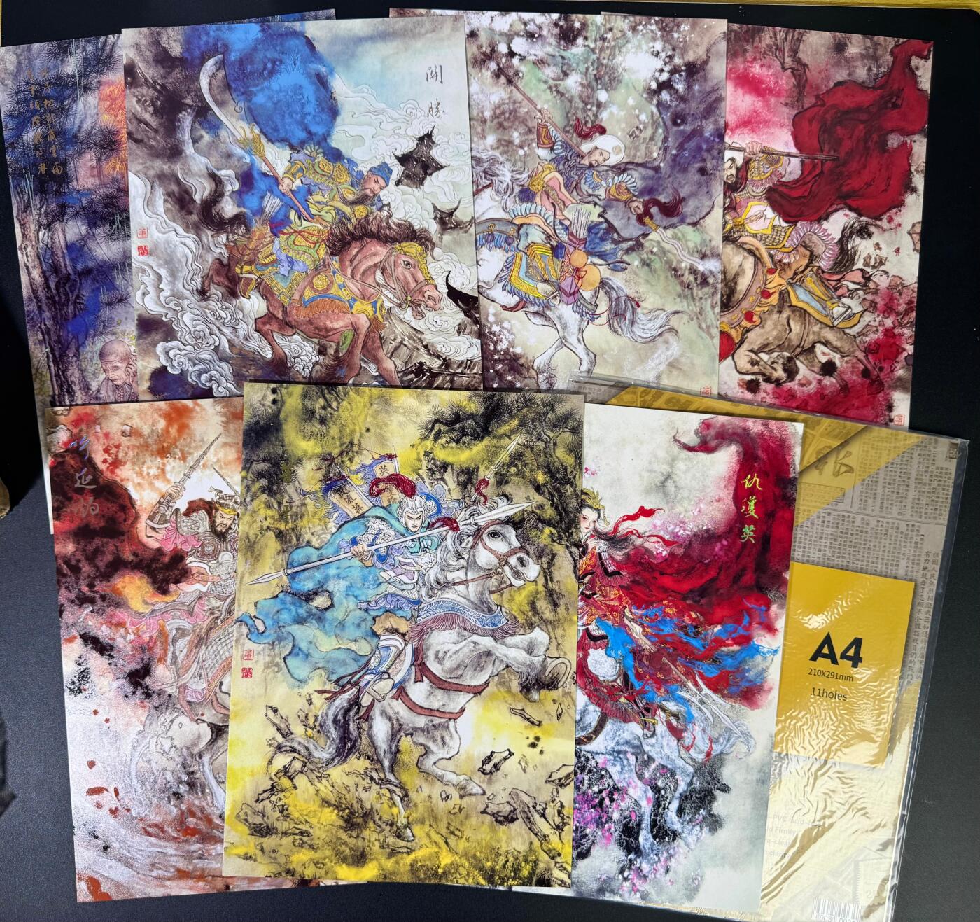 NO.18 好又多金牌大场，新店点关注不迷路！每周一站式配齐，方便凑单！（周6晚8点截拍，卖家送拍0抽成！） 莹彩艺 墨染水浒 A4大卡7张+卡页