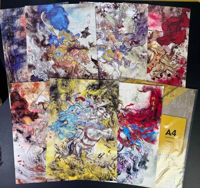 NO.18 好又多金牌大场，新店点关注不迷路！每周一站式配齐，方便凑单！（周6晚8点截拍，卖家送拍0抽成！） - 莹彩艺 墨染水浒 A4大卡7张+卡页