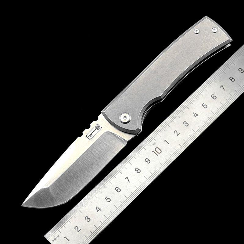 钛合金折叠刀 收藏经典查韦斯户外折刀