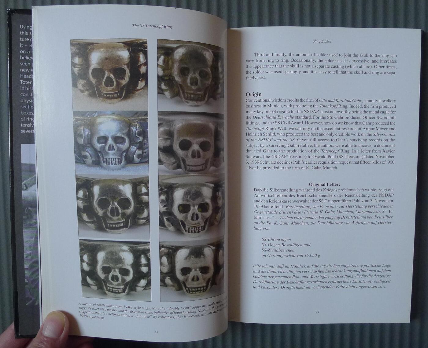 世界钱币章牌书籍专场拍卖12.21 德军骷髅戒指