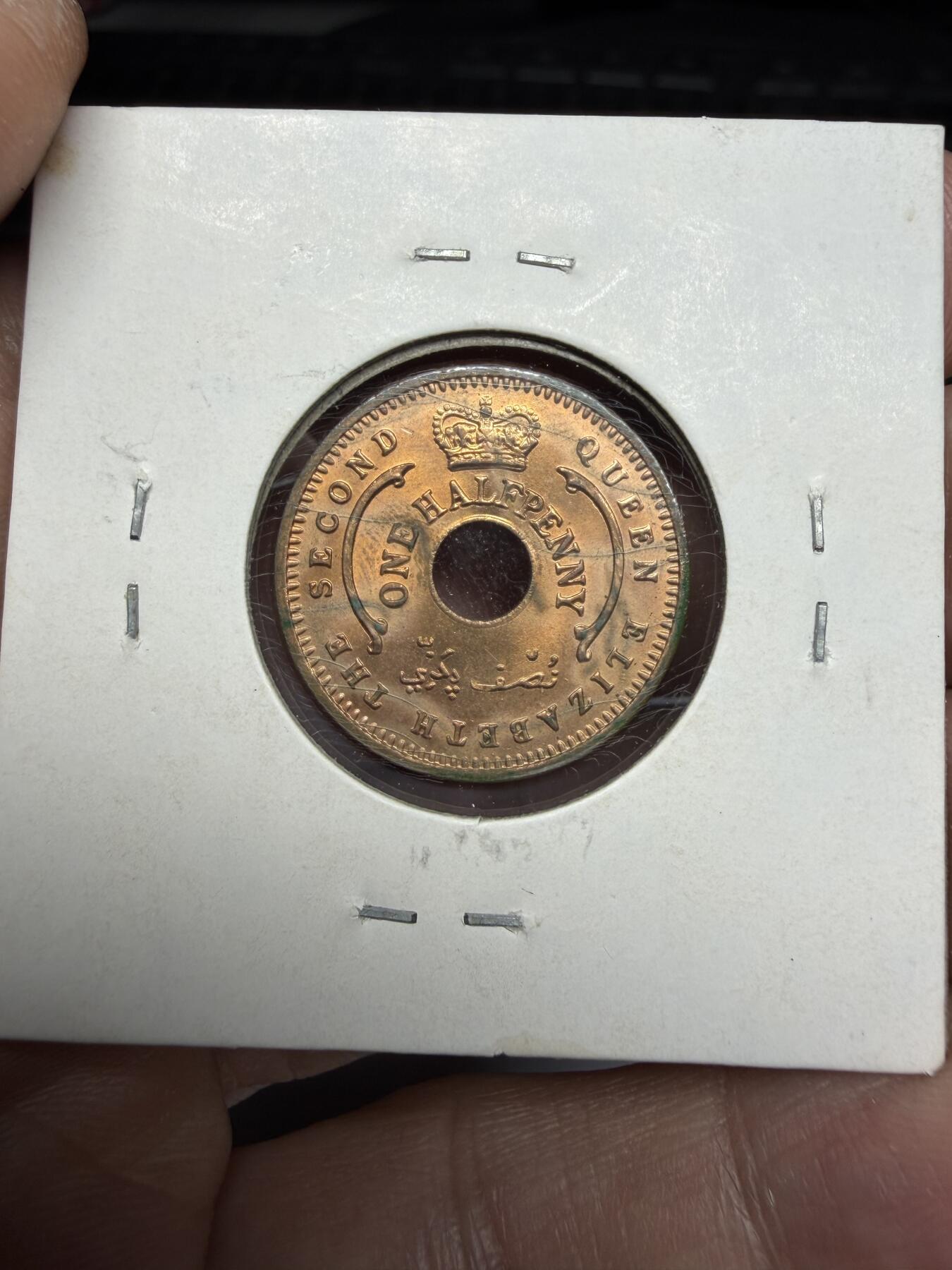 2025年集古藏今外币拍卖第十一期-第2场—（总第292拍），可以寄存60天，满160元包邮。 1959年英属尼日利亚半便士